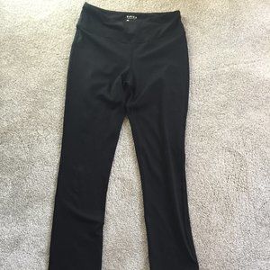 Tikita Black Yoga Pants Slim Straight Leg